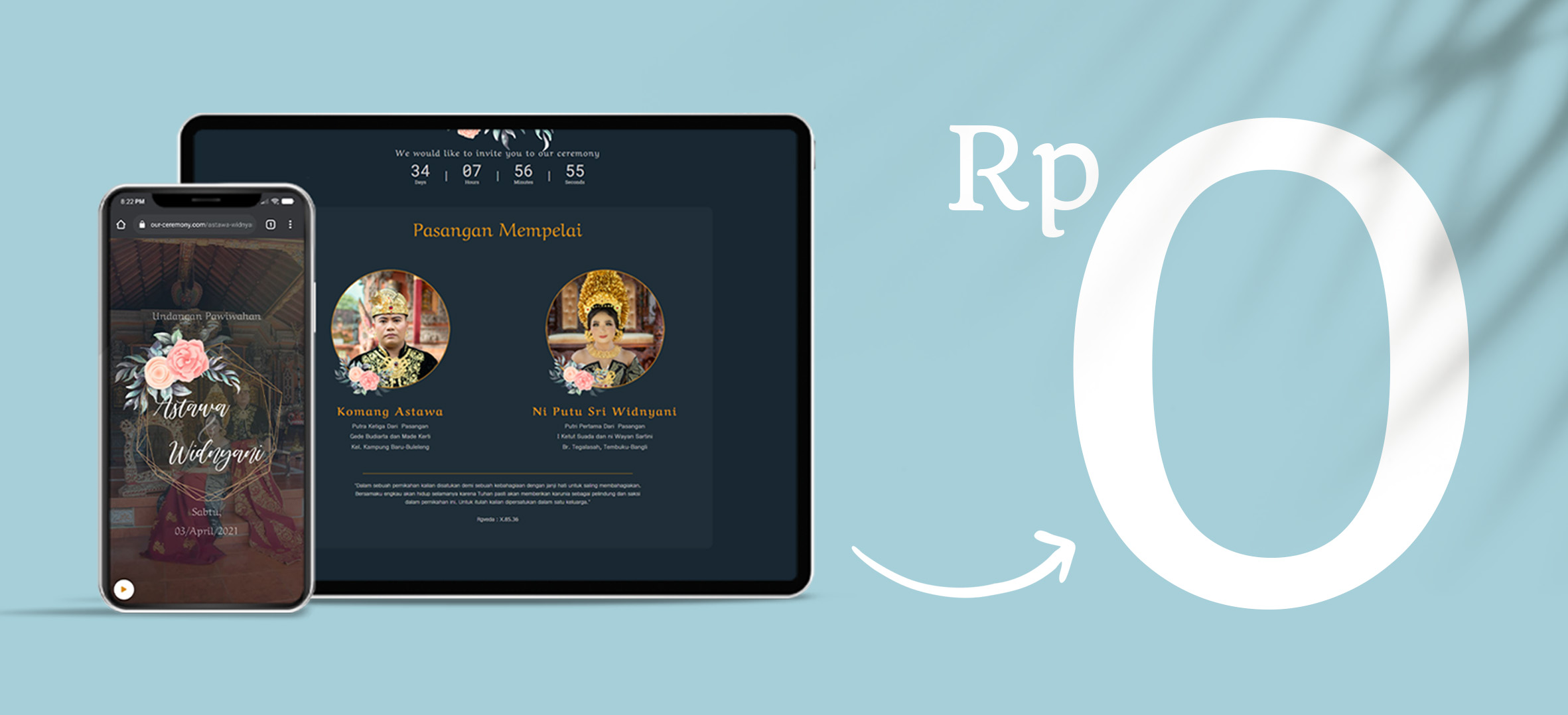 Undangan Online Bali Gratis | Undangan Online Di Bali | Our Ceremony